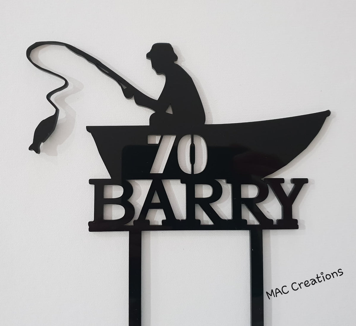 Fishing Cake Topper  MAC Creations Australia