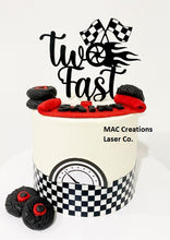 Load image into Gallery viewer, Two Fast | Racing Cake Topper | Go kart |