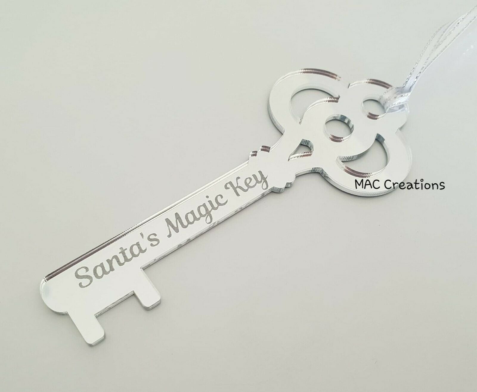 CopperRoofCreations Santa's Magic Key Custom Personalized Santa's Magic Key Laser Cut Santa Key