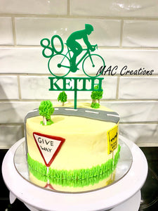 Cycling Cake Topper Bicycle Theme Happy Birthday Riding Bike Cake  Decorations Sports Themed Cycle Race Player Birthday Party Supplies - Toys  & Games - Temu Australia