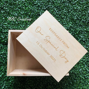 Wedding Keepsake Box